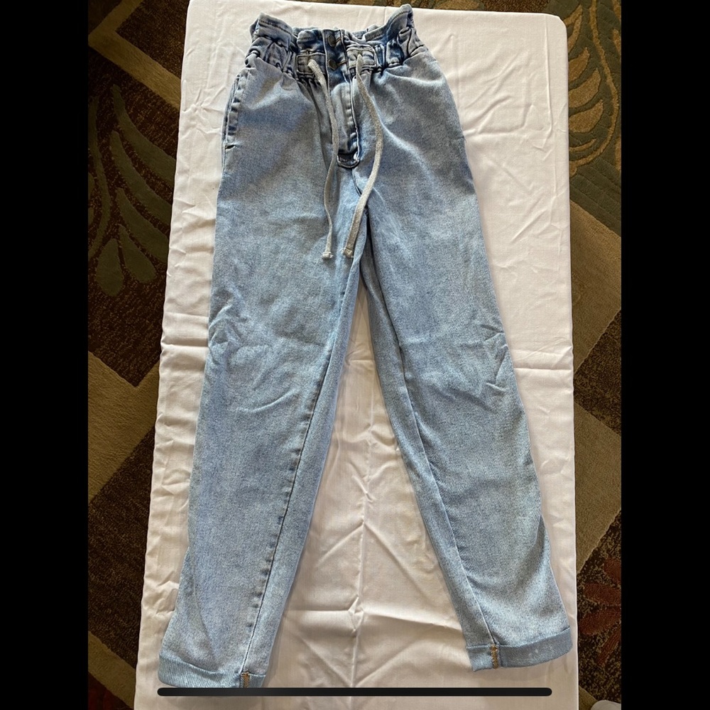 Forever 21 paper bag boyfriend jeans